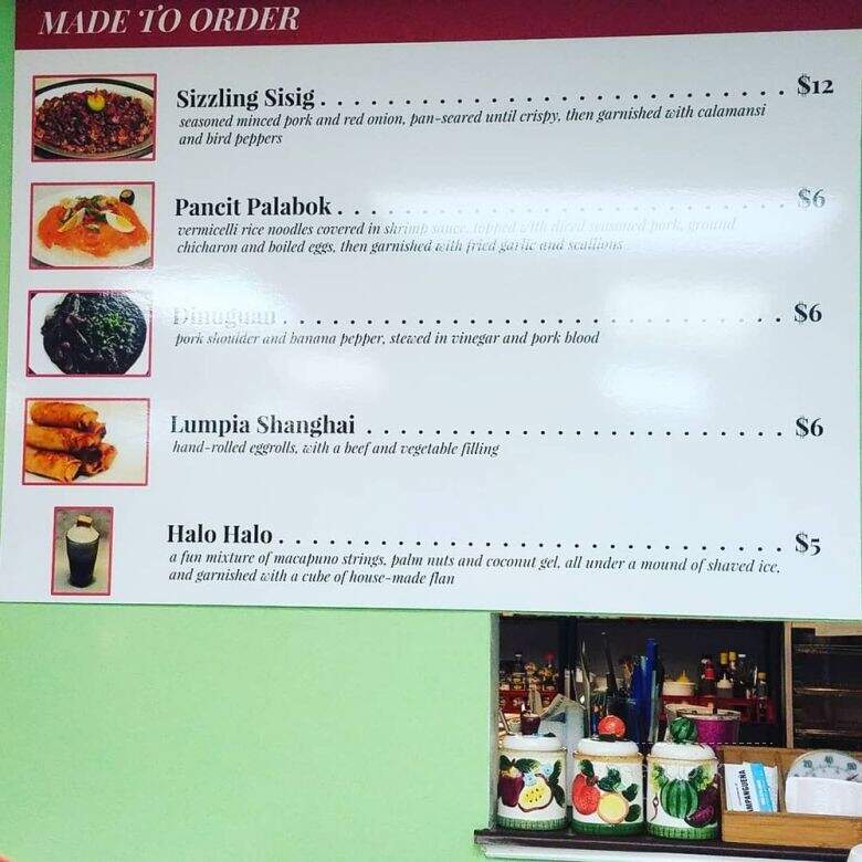 Pampanguena - Cutler Bay, FL menu_pic