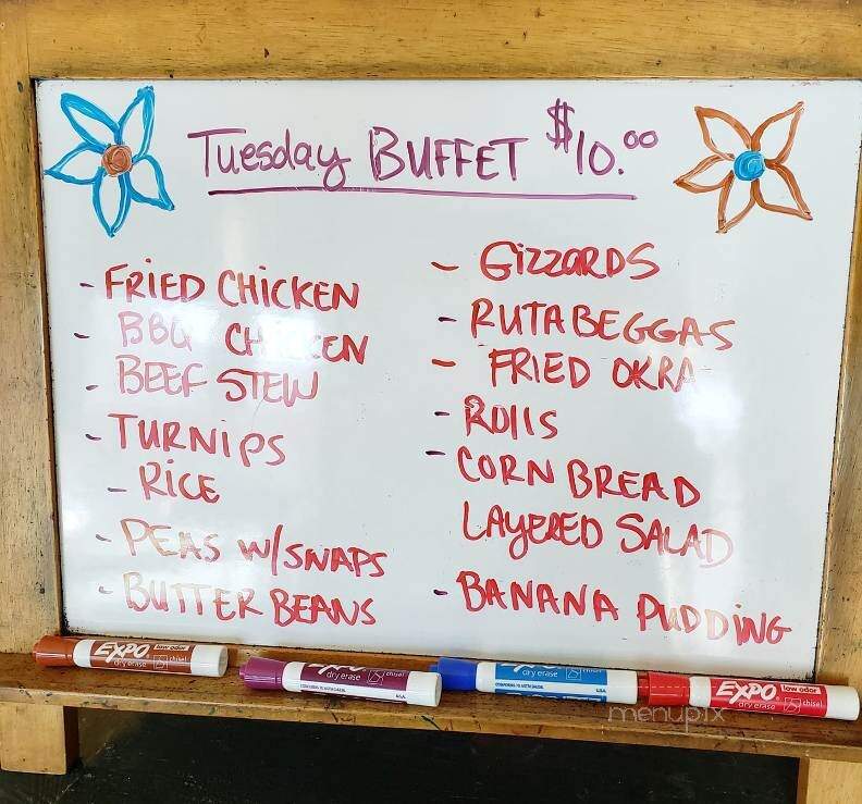 Back Porch - Shellman, GA menu_pic