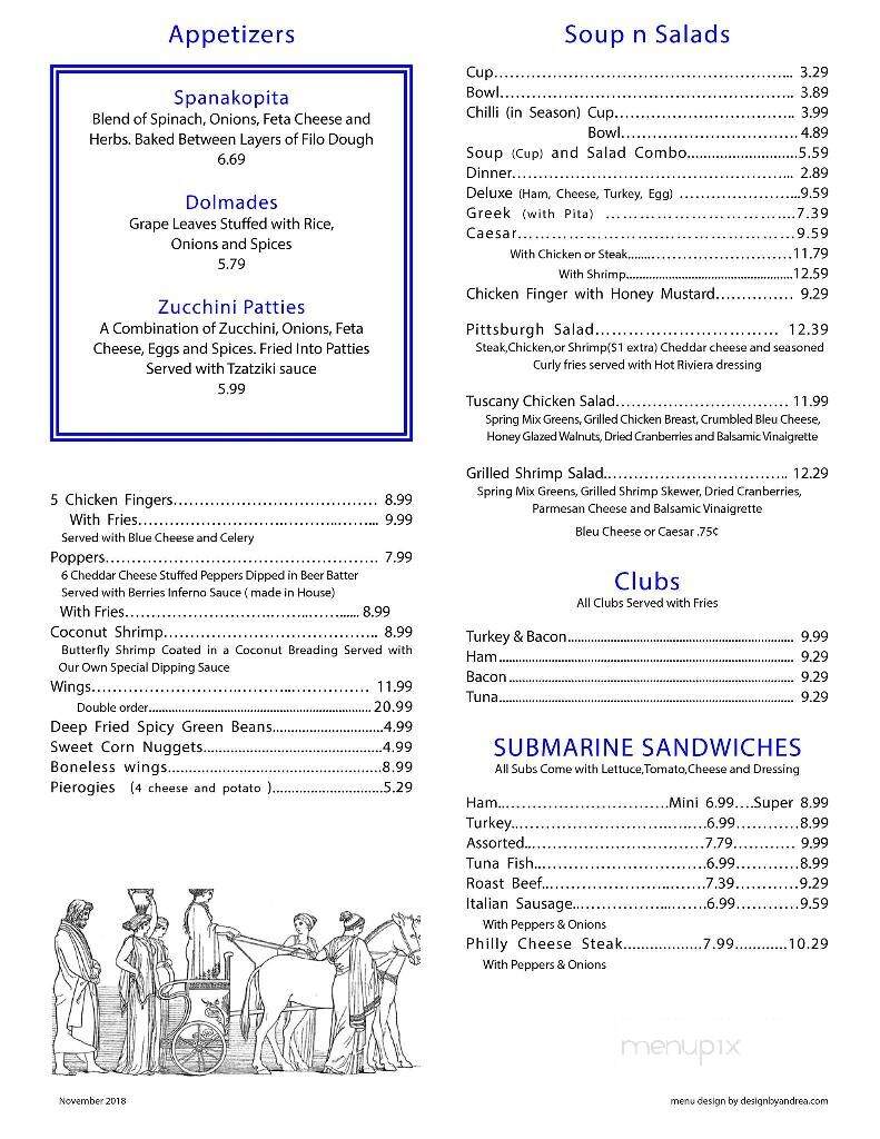 Odyssey Family Restaurant - Blasdell, NY menu_pic