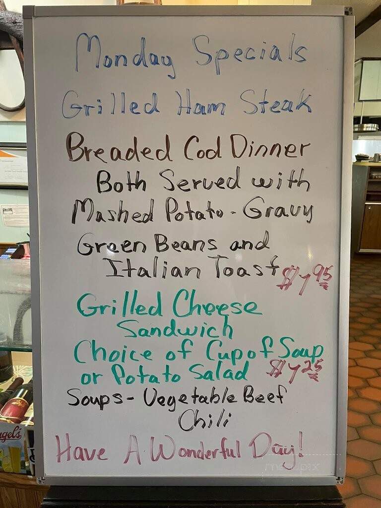 Oxbow Restaurant - De Smet, SD menu_pic