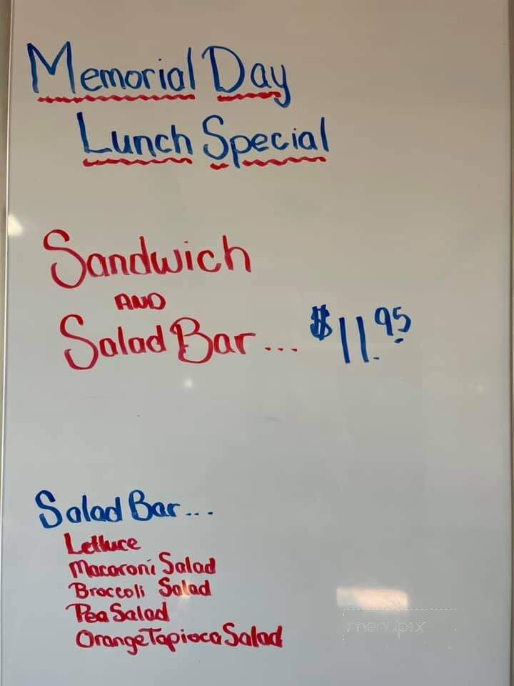 Oxbow Restaurant - De Smet, SD menu_pic