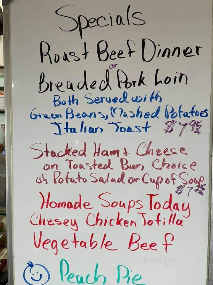 Oxbow Restaurant - De Smet, SD menu_pic