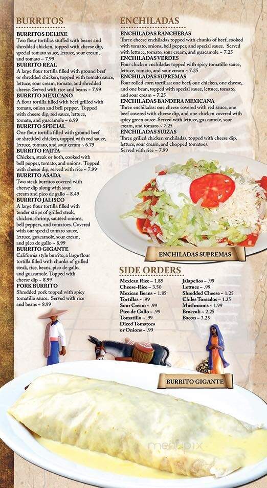 De La Paz Mexican Restaurante - White House, TN menu_pic