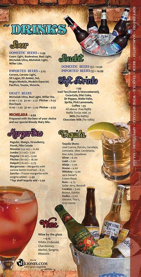 De La Paz Mexican Restaurante - White House, TN menu_pic