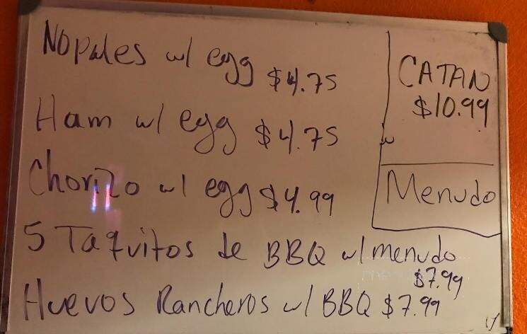 El Pescador - San Benito, TX menu_pic