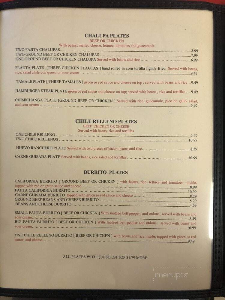 La Fe Restaurant - Colorado City, TX menu_pic