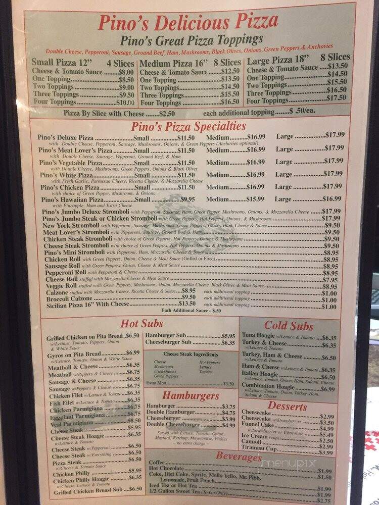 Pino's Restaurant & Pizza - Lawrenceville, VA