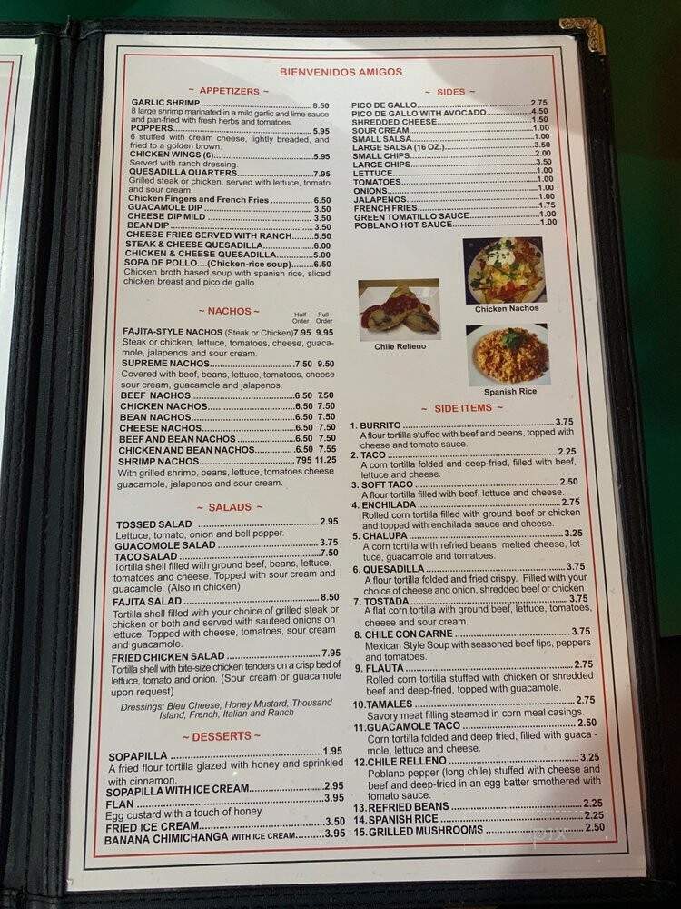 Poblanos Mexican Restaurant - Prattville, AL menu_pic