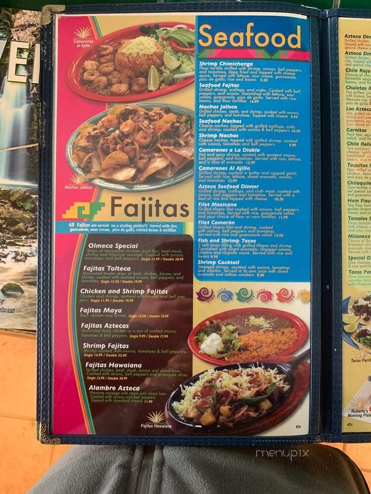 Los Aztecas - Melbourne, AR menu_pic