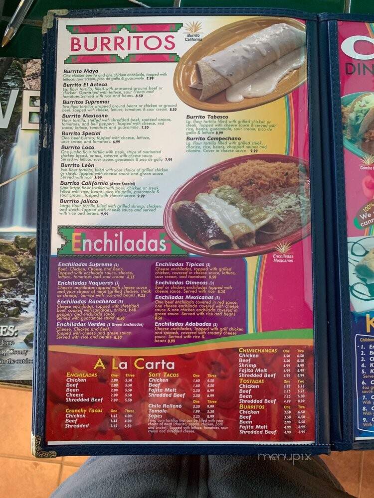 Los Aztecas - Melbourne, AR menu_pic