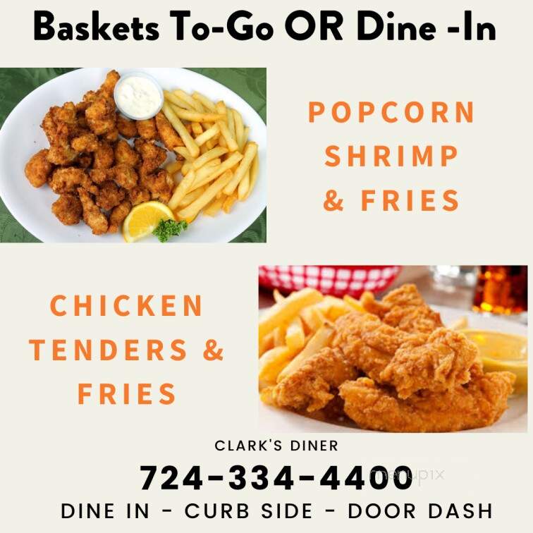 Clark's Diner - New Kensington, PA menu_pic