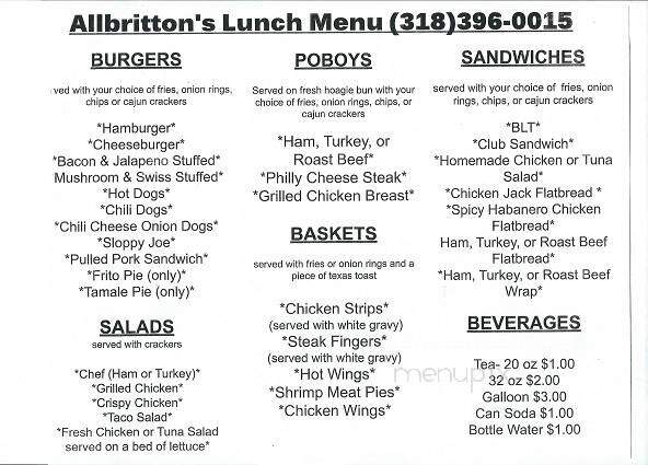 Chef Taxi - West Monroe, LA menu_pic