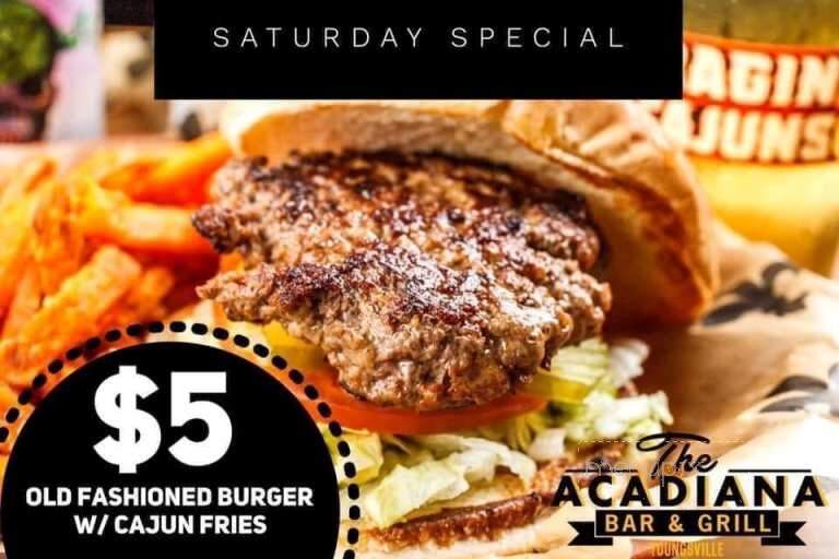 Acadiana Bar and Grill - Youngsville, LA menu_pic