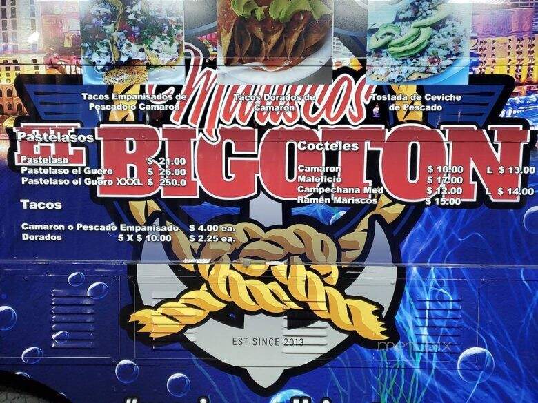 Mariscos El Bigoton - Las Vegas, NV menu_pic
