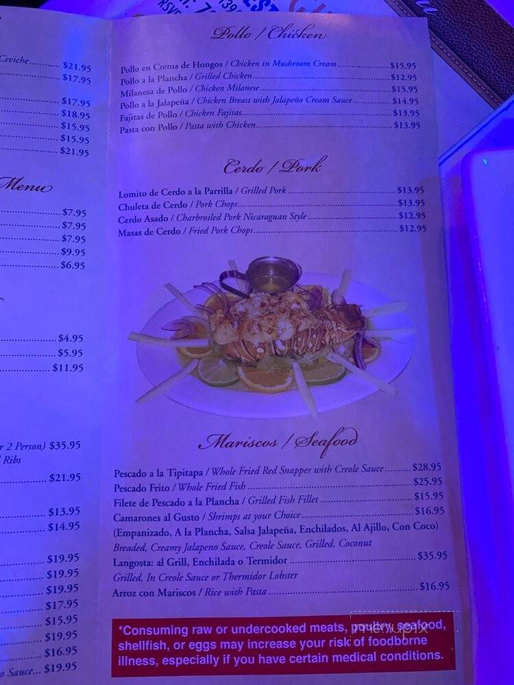 El Guacalito Restaurant - Miami, FL menu_pic
