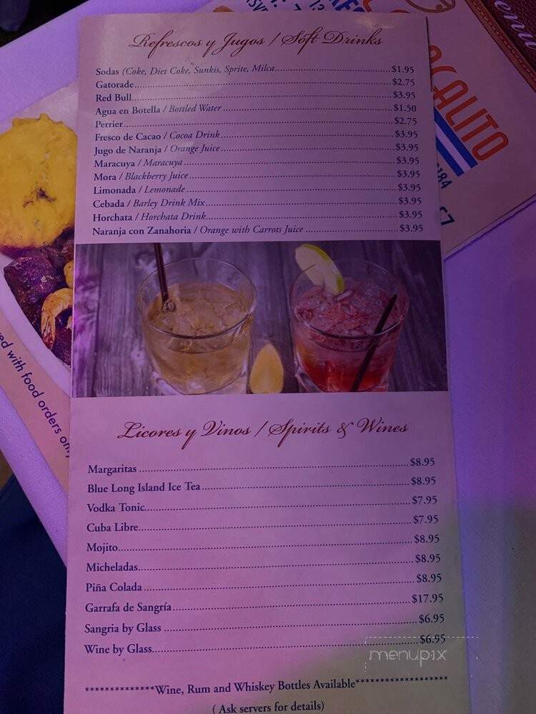El Guacalito Restaurant - Miami, FL menu_pic