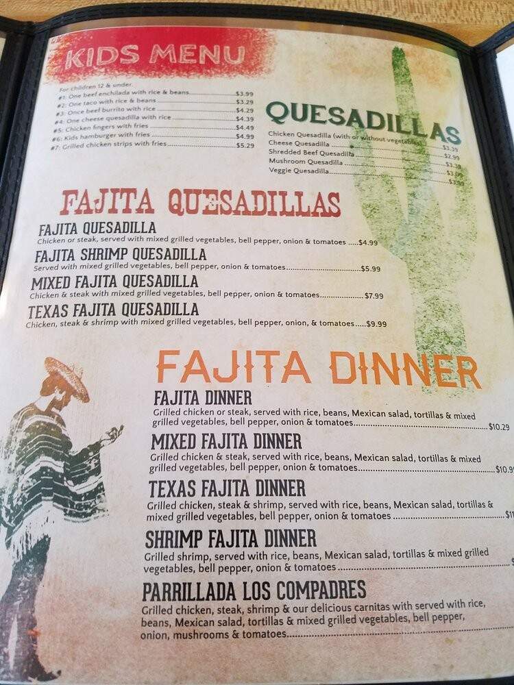 Los Compadres - Glennville, GA menu_pic