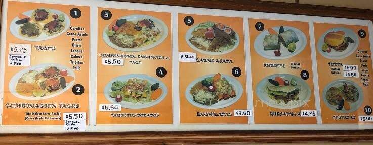 Las Morenas Taqueria - Medford, OR menu_pic