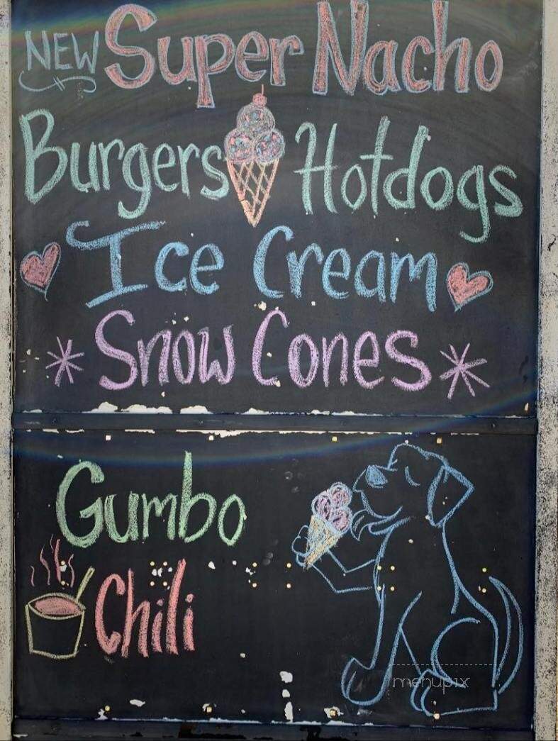 Sno Shack - Gulfport, MS menu_pic