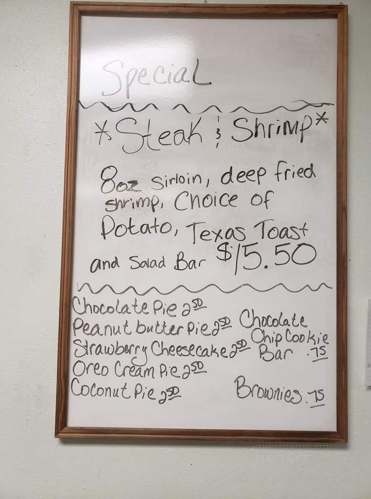 Wojo's Restaurant & Lounge - Humeston, IA menu_pic