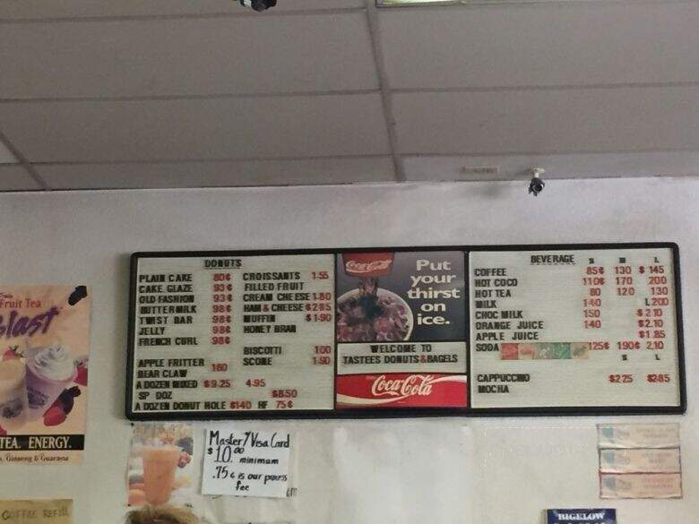 Tastees Donut & Bagel - La Verne, CA menu_pic