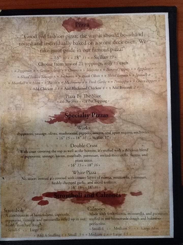 Pavarotti's Pizza and Restuarant Two - Ocala, FL menu_pic