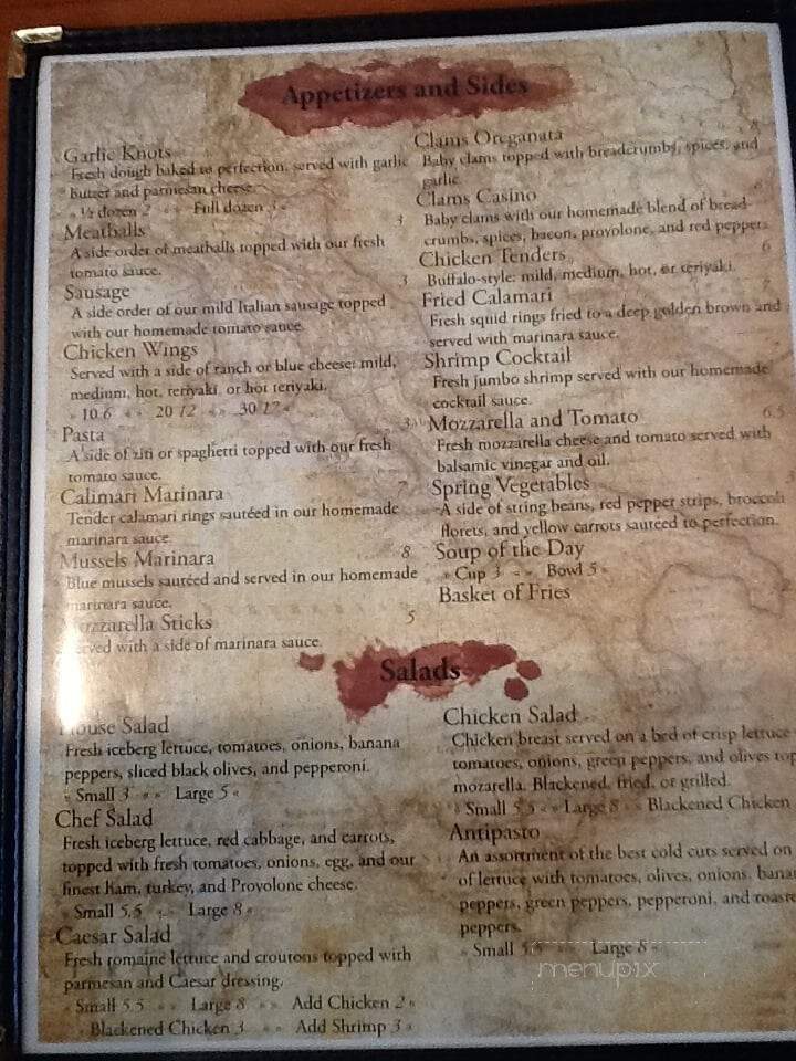 Pavarotti's Pizza and Restuarant Two - Ocala, FL menu_pic