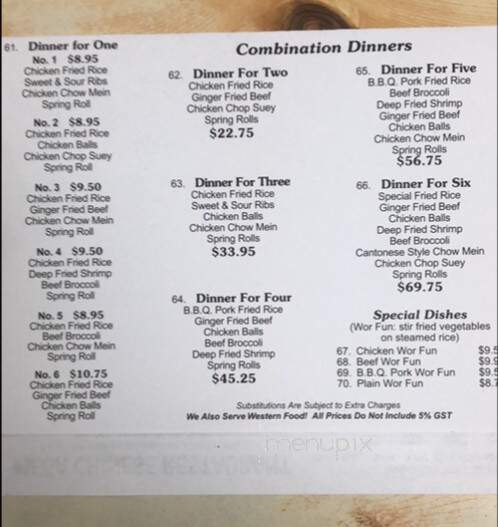Mega Restaurant & Convenience Store - Wetaskiwin, AB menu_pic