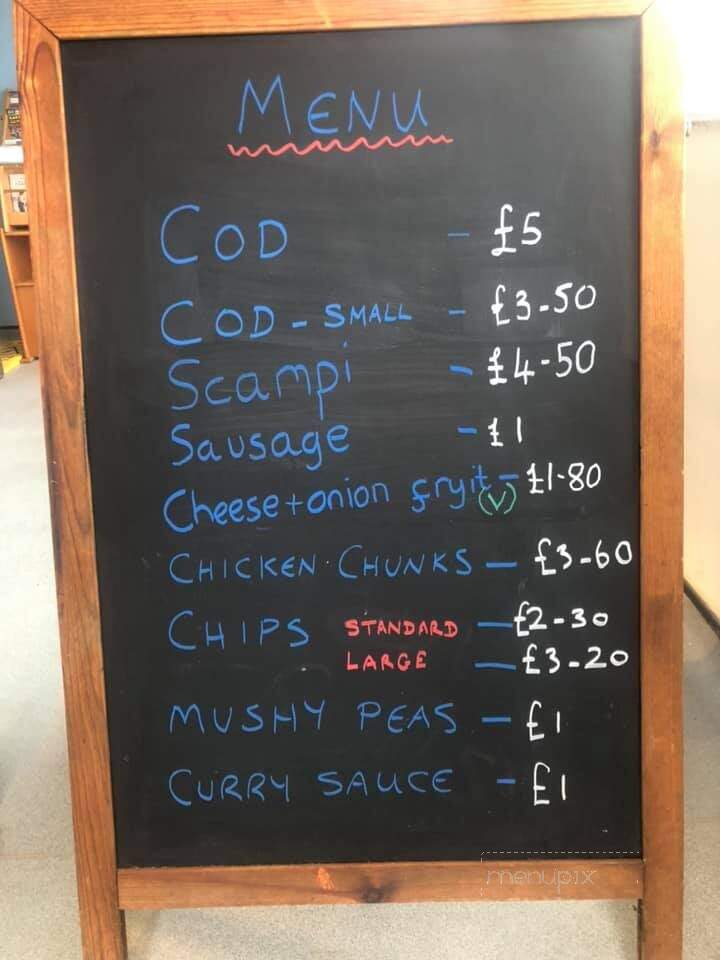 Sharky's Fish & Chips - Victoria, BC menu_pic