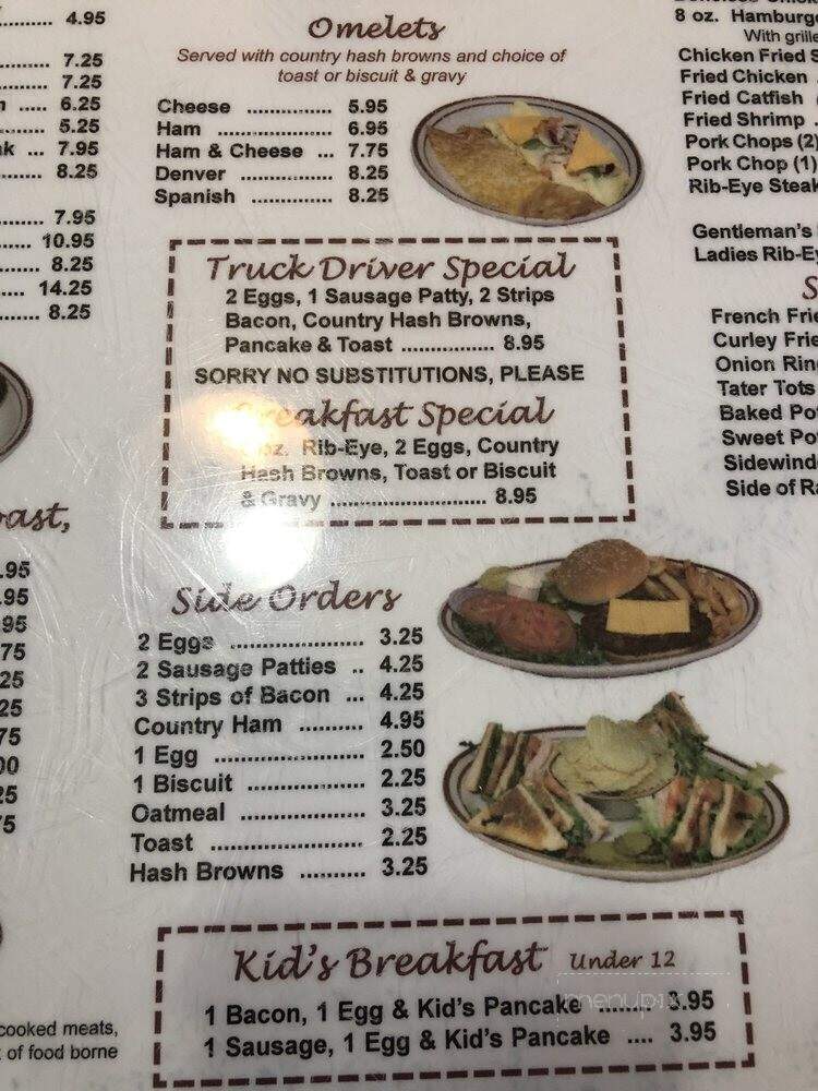 Marilyn's Restaurant - Mcalester, OK menu_pic