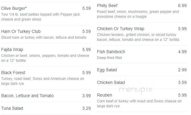 Barley's Deerfield Diner - Green Bay, WI menu_pic