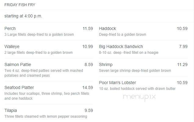 Barley's Deerfield Diner - Green Bay, WI menu_pic