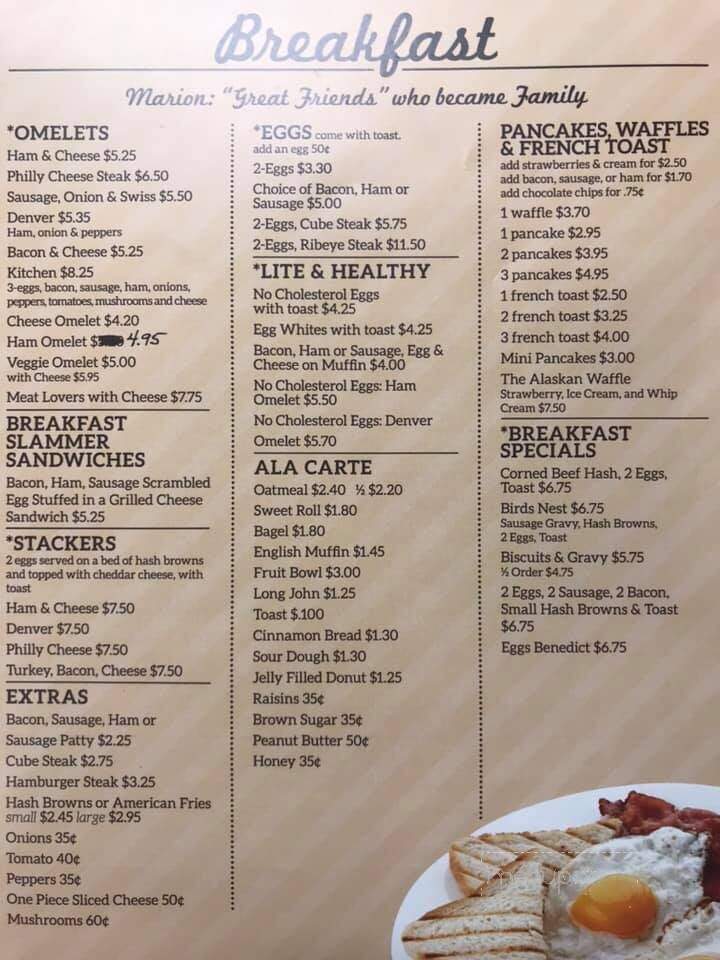 Steve & Mary's Main Street - Marion, WI menu_pic