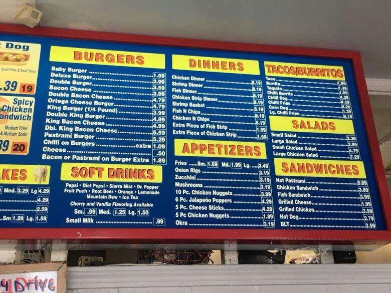 Valley Drive In - Tulare, CA menu_pic