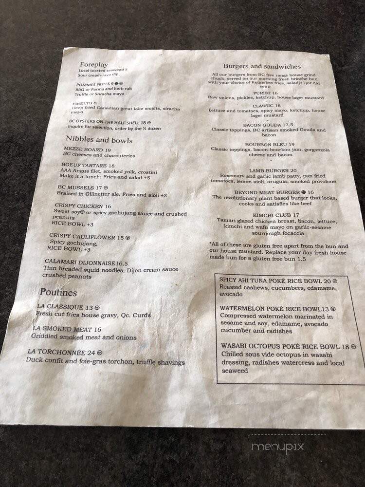 Mumfords Pub - Terrace, BC menu_pic