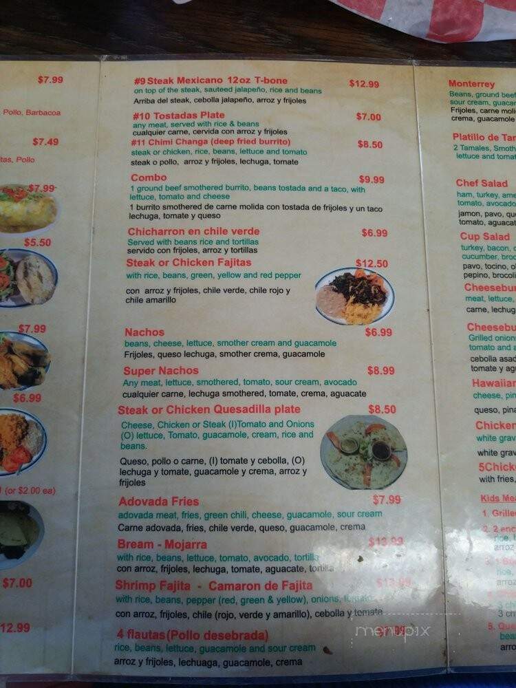 La Casita - El Dorado, KS menu_pic