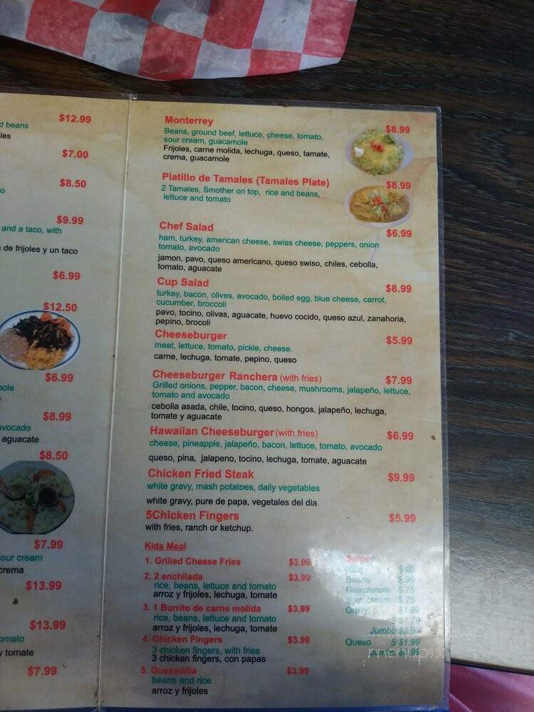 La Casita - El Dorado, KS menu_pic