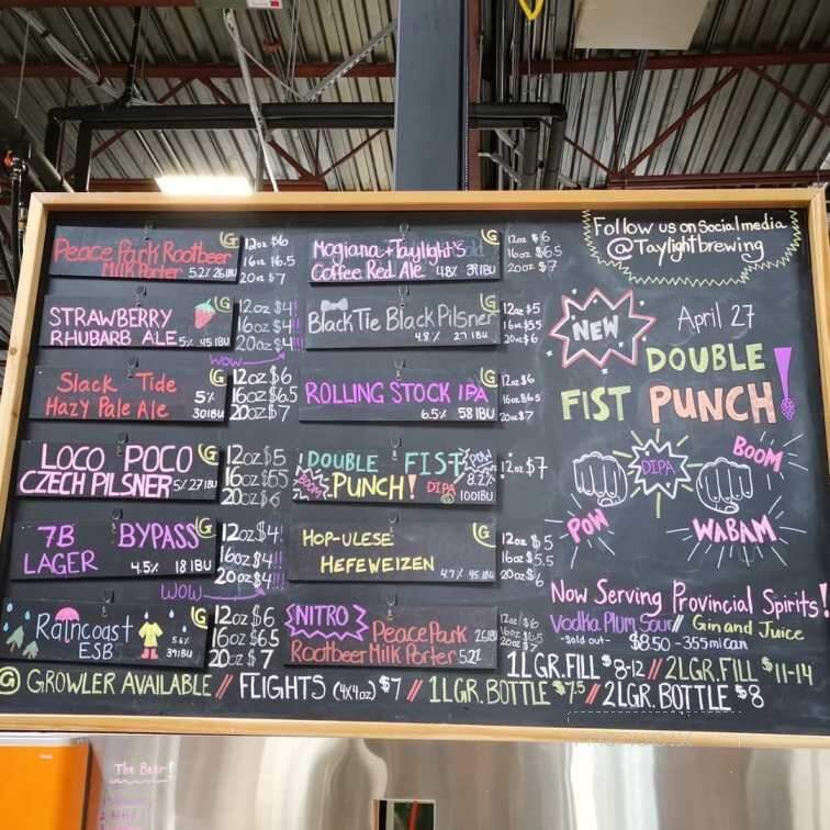 The Bennett Craft & Kitchen - Port Coquitlam, BC menu_pic