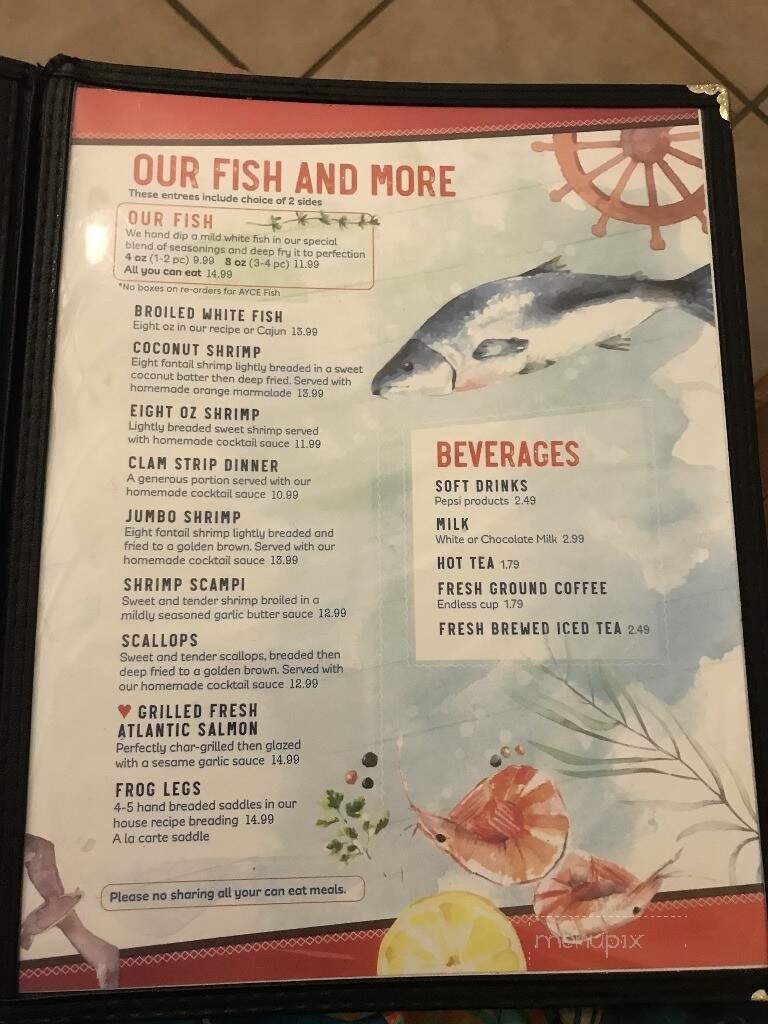 Pete's Fabulous Fish - Syracuse, IN menu_pic