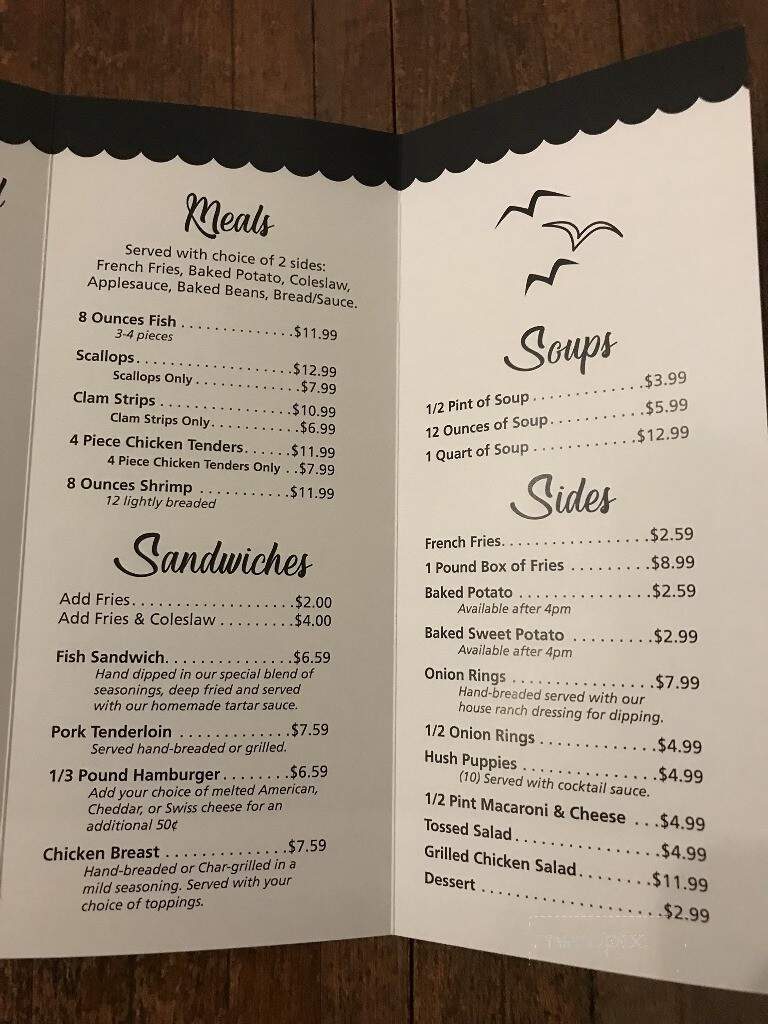 Pete's Fabulous Fish - Syracuse, IN menu_pic