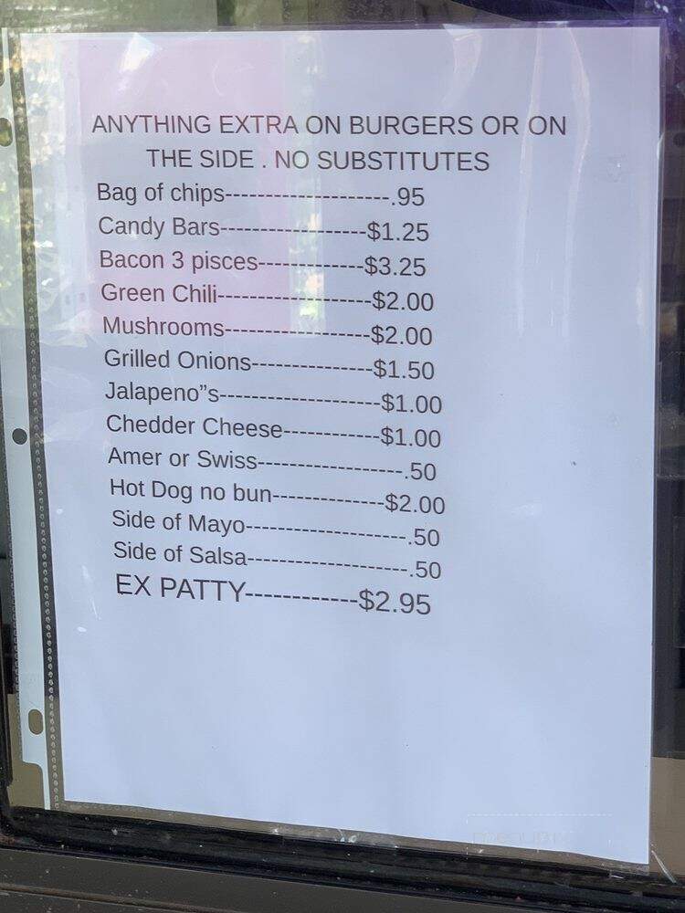 Hole In One Shaker - Show Low, AZ menu_pic