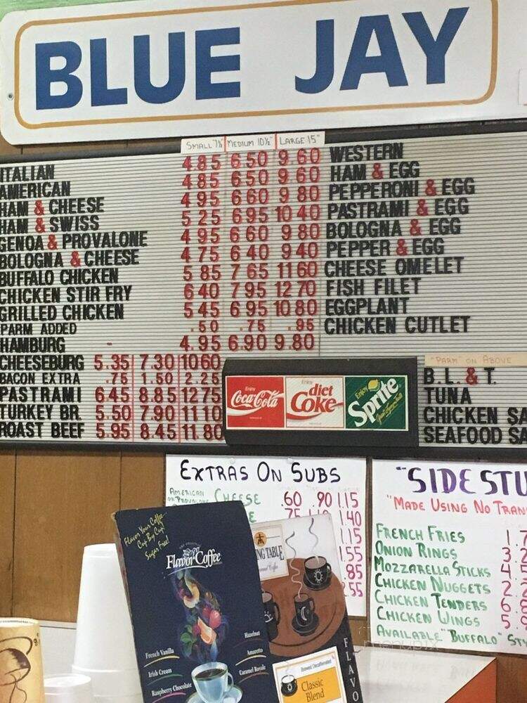 Blue Jay's - Dedham, MA menu_pic