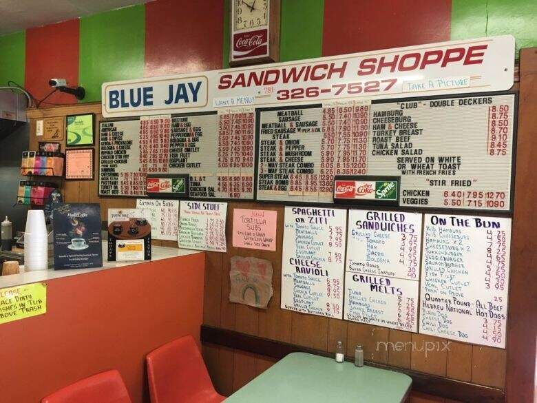 Blue Jay's - Dedham, MA menu_pic