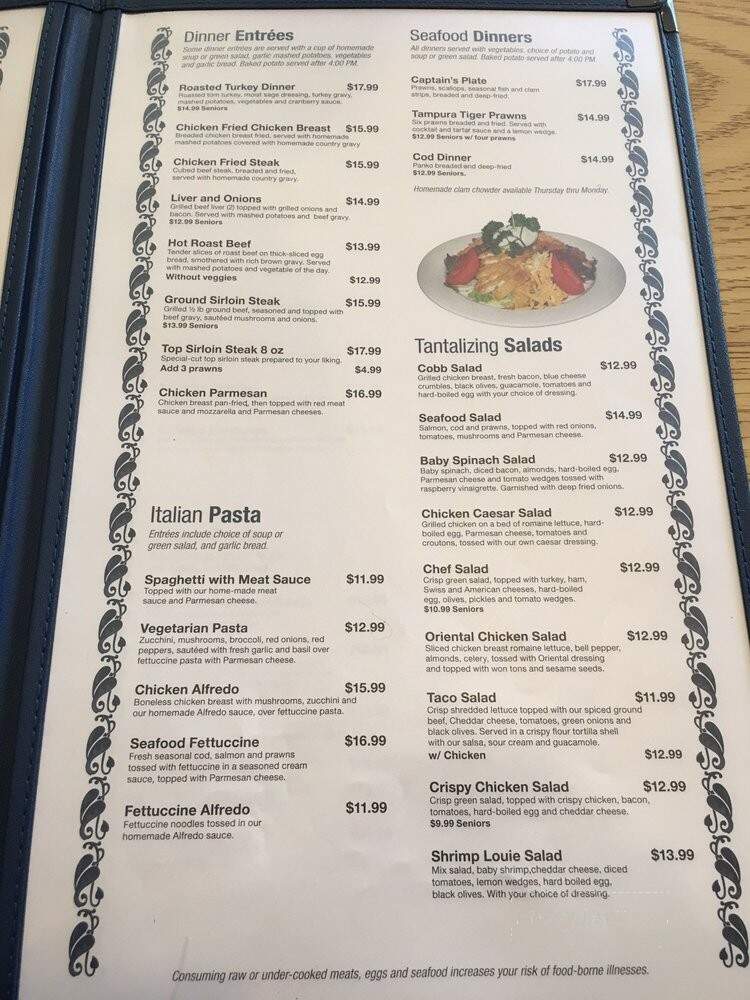 The Curious Chef - Burlington, WA menu_pic