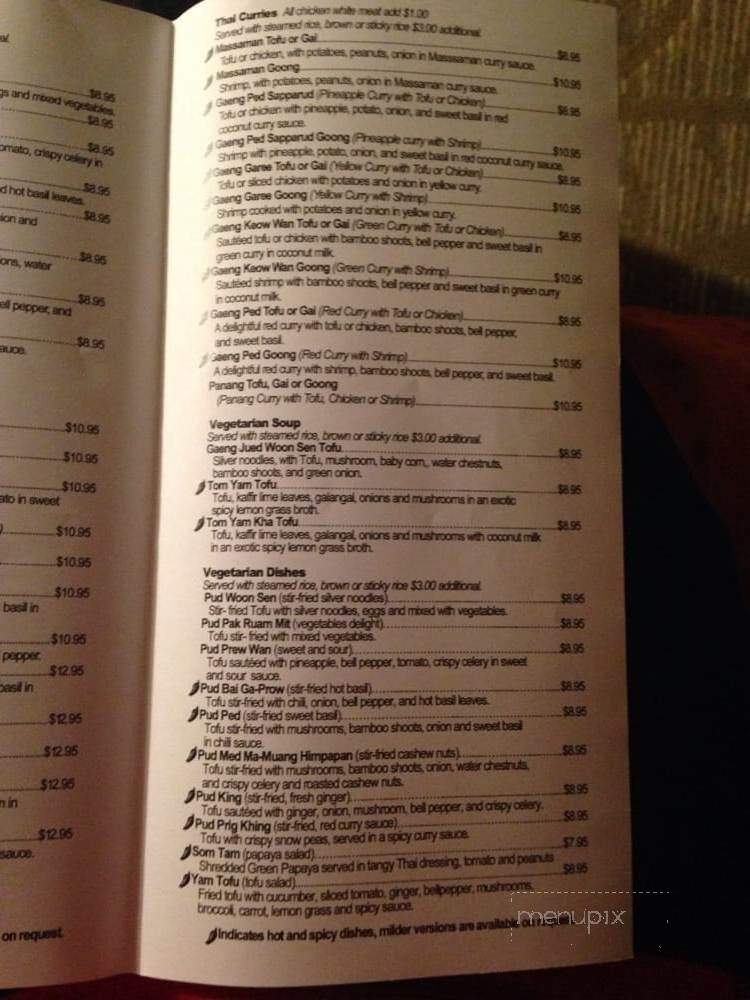 Taste of Thai - Roswell, NM menu_pic