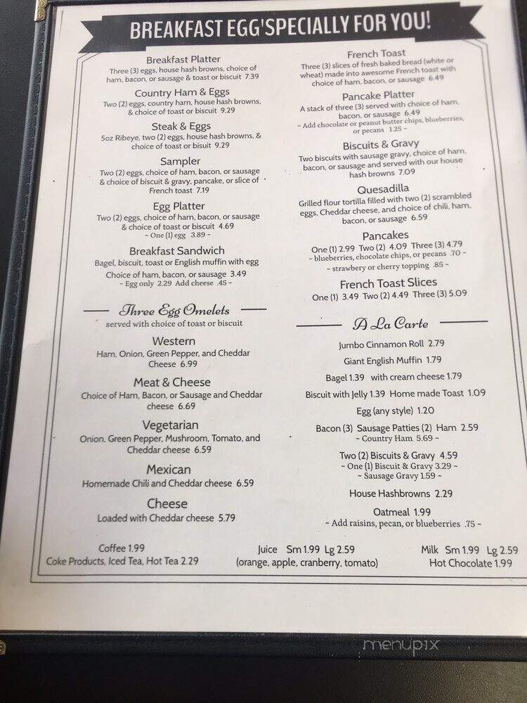 A Nice Restaurant - Floyds Knobs, IN menu_pic
