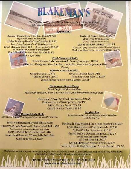 Blakemans - Duxbury, MA menu_pic