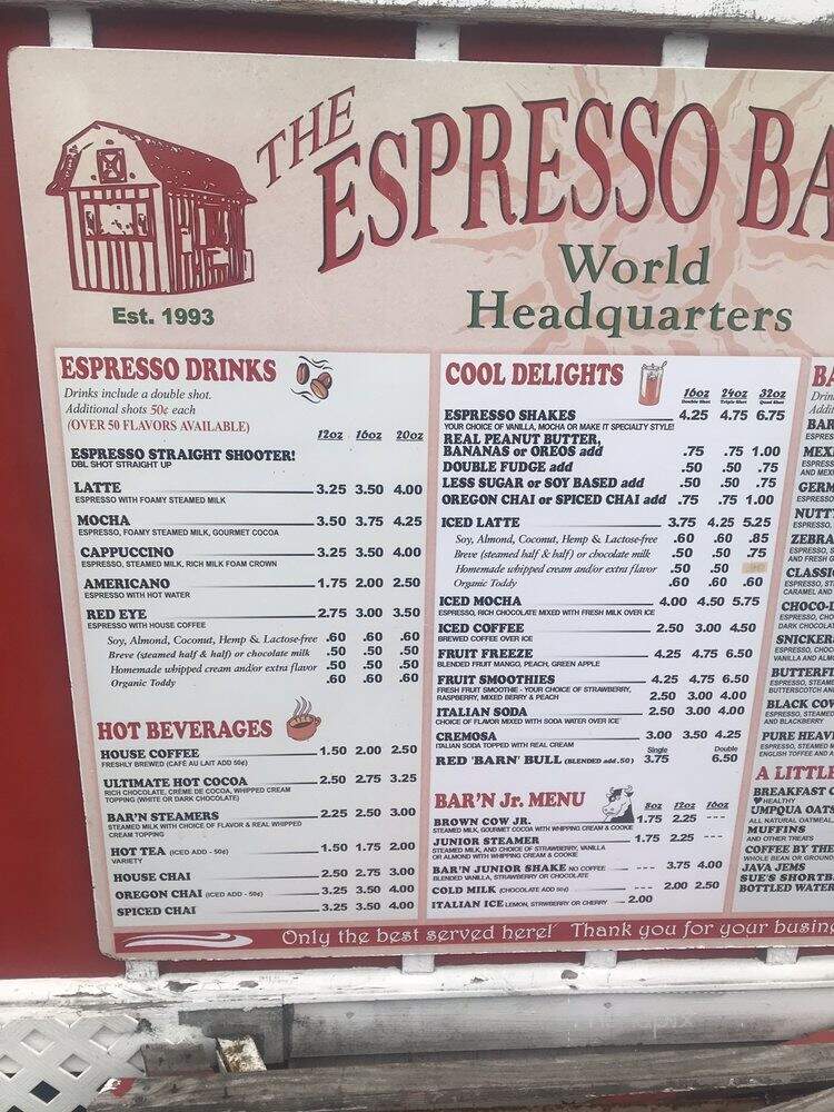 Espresso Barn - Cottage Grove, OR