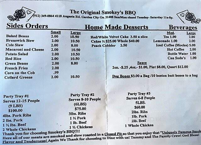 Smokey's B-B-Q Restaurant - Garden City, GA