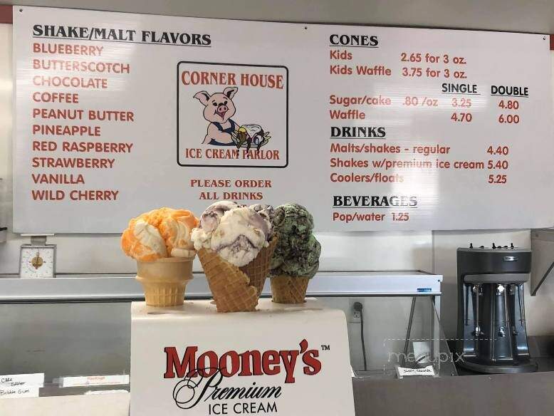 Corner House - Gladwin, MI menu_pic